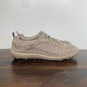 Skechers Reggaefest Dory Dark Taupe Casual Comfort Athletic Sneakers Womens 8